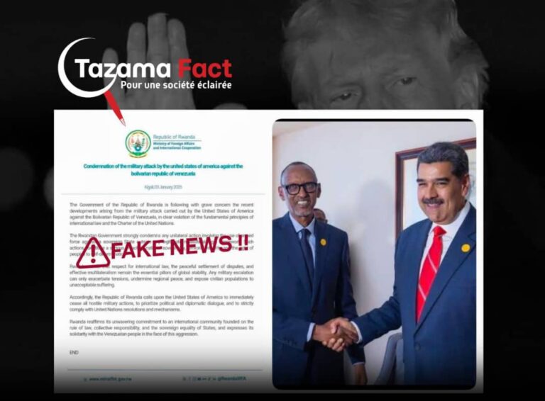 Non, Kigali n’a pas réagi officiellement à l’arrestation de Nicolás Maduro